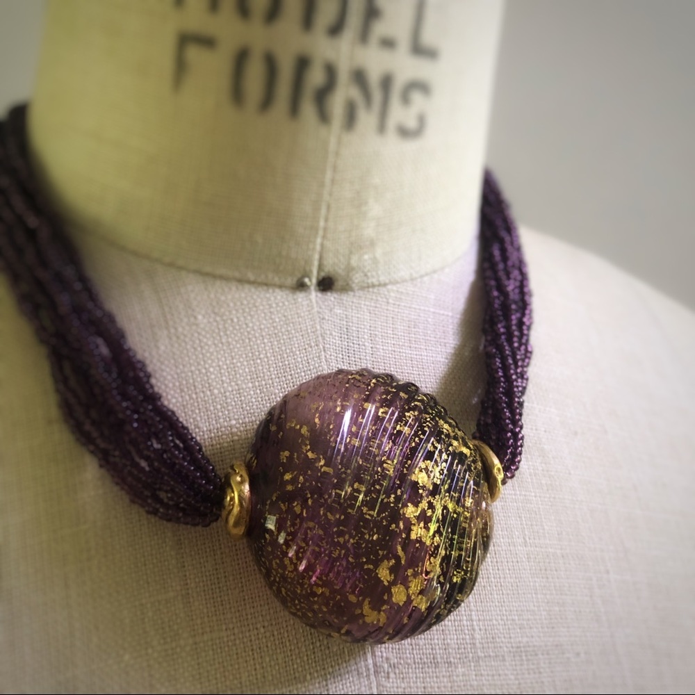Beautiful Authentic Murano Glass Necklace